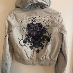 Ed Hardy Leather Jacket